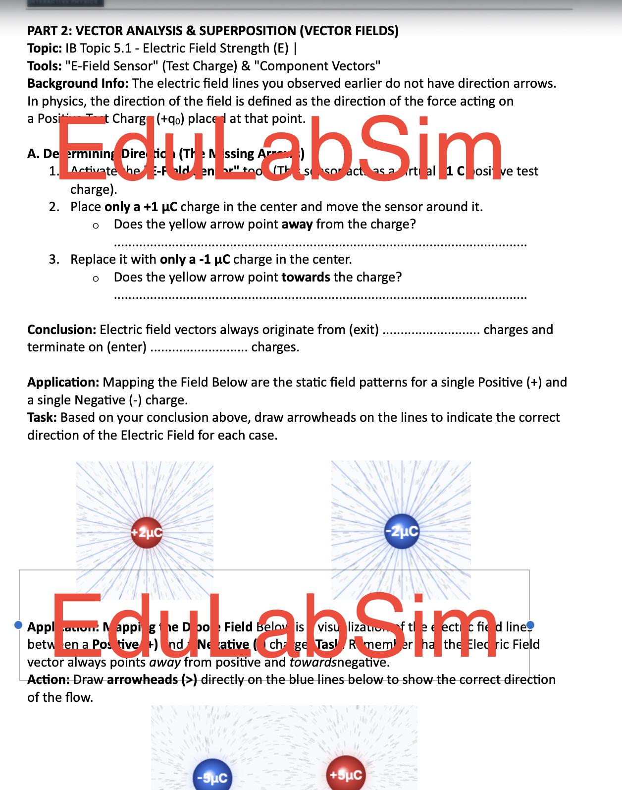 Virtual Physics Lab: Electric Field | Electrostatics Simulation | AP ...