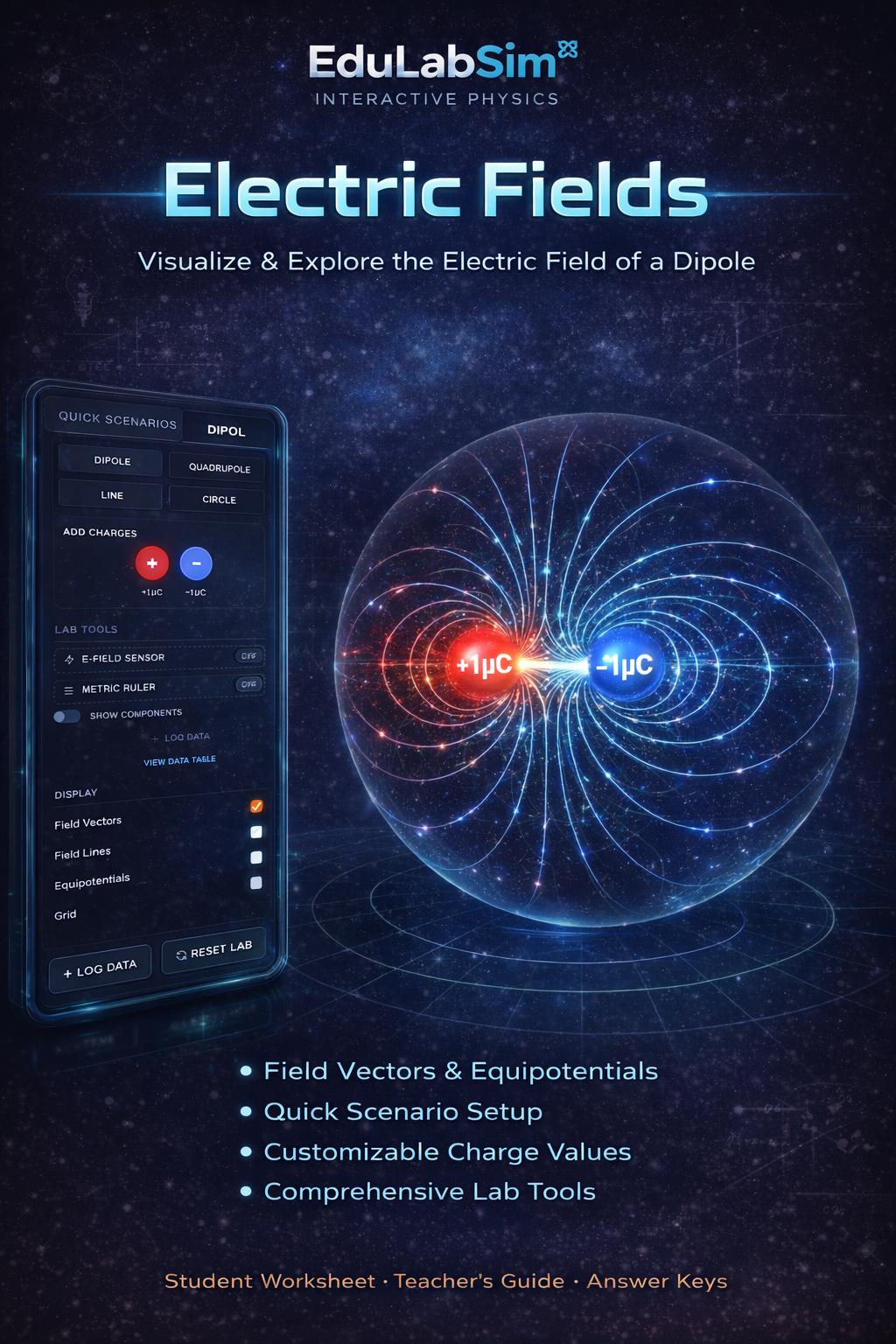 Virtual Physics Lab: Electric Field | Electrostatics Simulation | AP ...