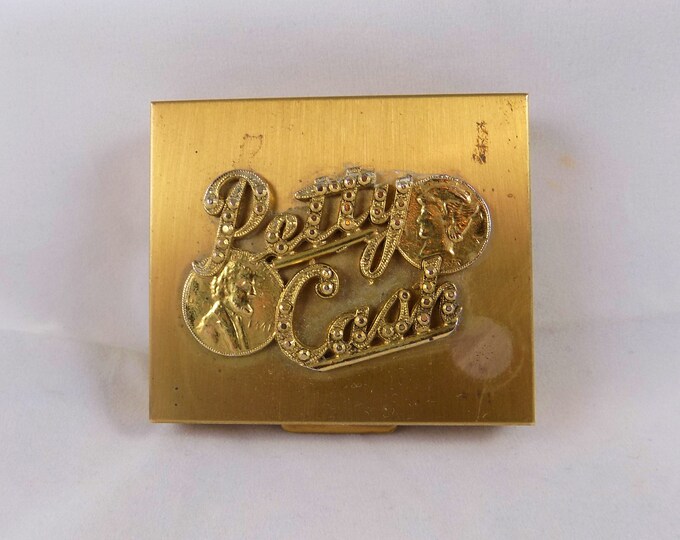 Gold Coin Holder Petty Cash Case Box Coin Purse Etsy