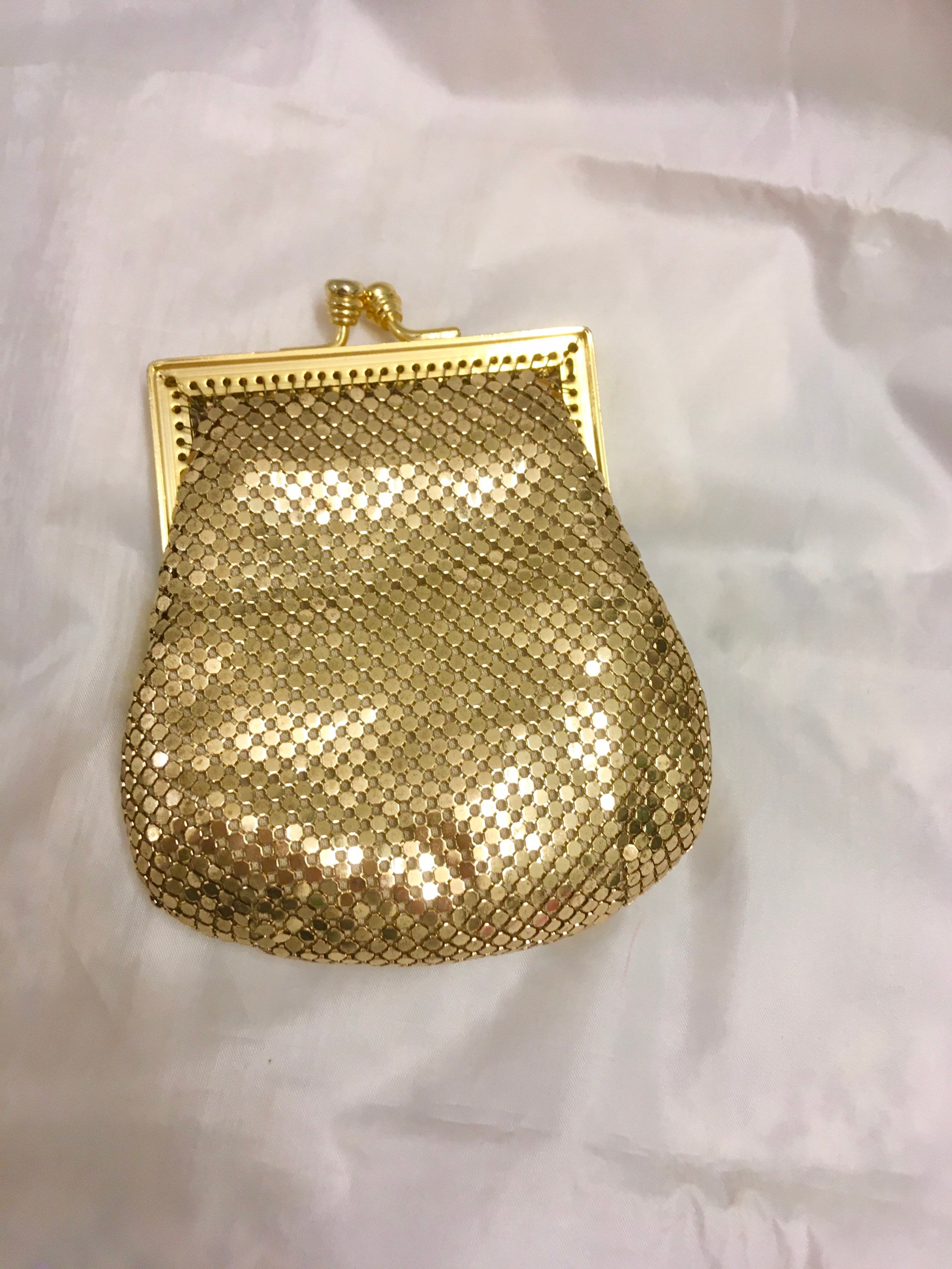 Vintage Gold Mesh Purse Whiting davis Handbag Etsy Canada