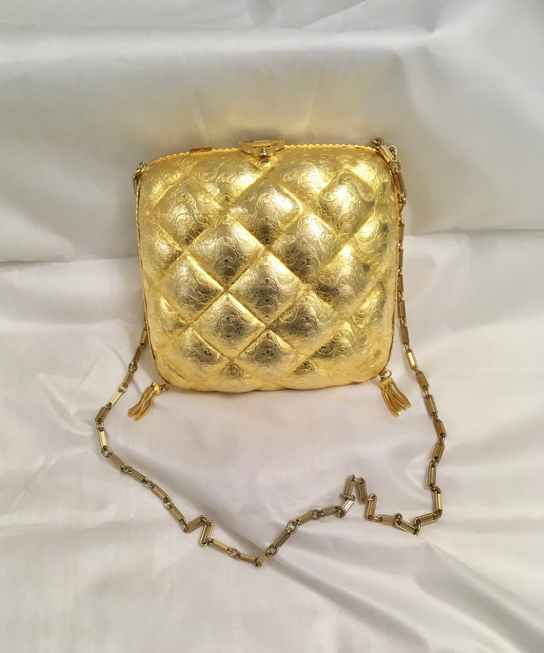 Rosenfeld Gold Metal Purse Vintage 1960s Made in Italy - Etsy