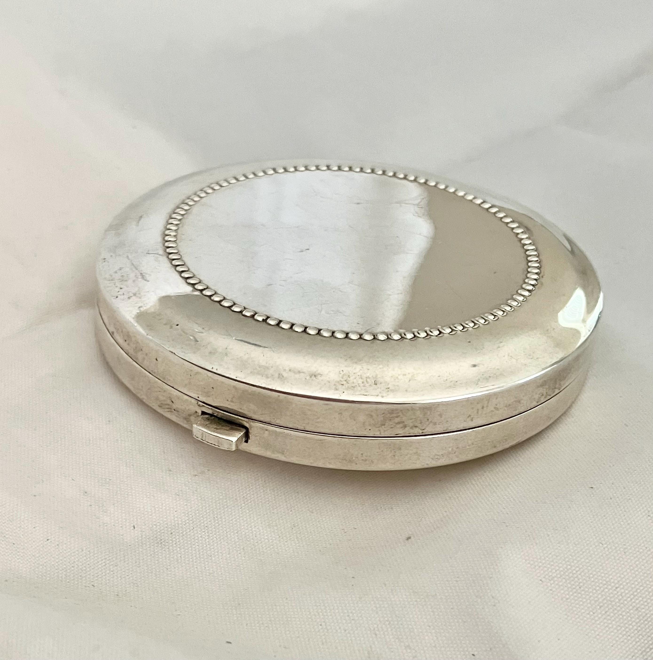 ヴィンテージ】STERLING SILVER 銀製コンパクト Vintage Sterling Silver Compact - Etsy