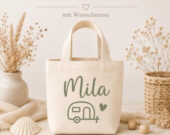 Personalisierte Kindertasche mit Namen | Mini Tasche für Kinder | Kita Tasche | Geschenk für Kinder | kleine Stofftasche mit Motiv