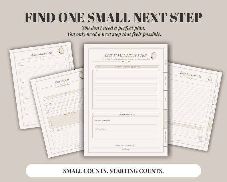 ADHD Overthinking Journal | Brain Dump & Mental Reset Planner | ADHD Focus Journal | Digital Download image 6