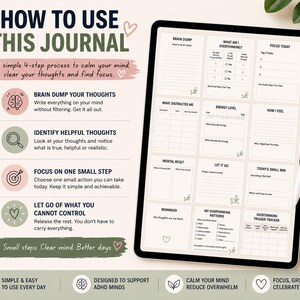 how to use ADHD planner journal