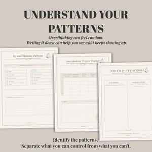 ADHD Overthinking Journal | Brain Dump & Mental Reset Planner | ADHD Focus Journal | Digital Download image 4