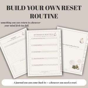 ADHD Overthinking Journal | Brain Dump & Mental Reset Planner | ADHD Focus Journal | Digital Download image 7