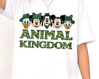 Camiseta personalizada de Disney Mickey & Friends Animal Kingdom Safari Mode, Camiseta de regalo Let's Get Wild, Camiseta para viaje a Walt Disney World
