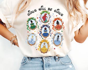 Regalo personalizado de Princesa Disney Comfort Colors, Camiseta retro de Princesa Disney, Camiseta de Princesa, Camiseta de viaje a Disney, Princesa Disney