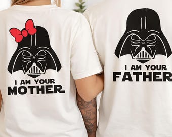 Camiseta personalizada de Star Wars Anakin y Padmé, camiseta "Yo soy tu padre", camiseta de Padmé Amidala, camiseta "Yo soy tu madre", camiseta de Darth Vader, camiseta de Star Wars