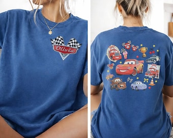 Custom Disney Cars Shirt, Lightning McQueen Mater Sally Carrera Doc Hudson Racing Cars Land Group Matching, Cars Family , Mothers Day Gifts