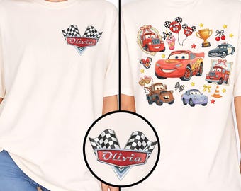 Personalized Disney Cars Shirt,Lightning McQueen Mater Sally Carrera Doc Hudson Racing Cars Land Group Matching,Cars Family,Mothers Day Gift