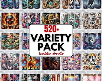 520+ Variety Pack Mega Tumbler Wrap Bundle, Mega Bundle PNG, 20oz Sublimation Tumbler Designs, 90s cartoon png, st patricks png bundle