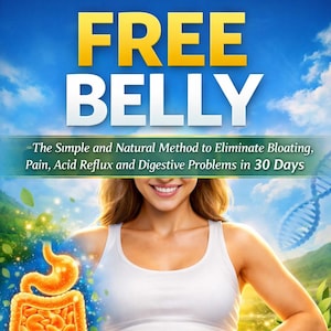 Ebook sul sollievo dal gonfiore, salute intestinale, cura dell'apparato digerente, programma naturale di 30 giorni, download immediato