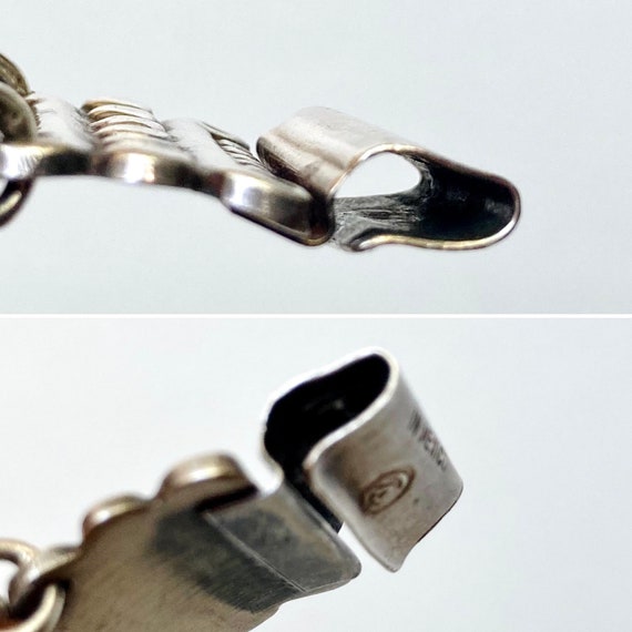 Antique Mexican Art Deco Sterling Silver Bracelet… - image 8