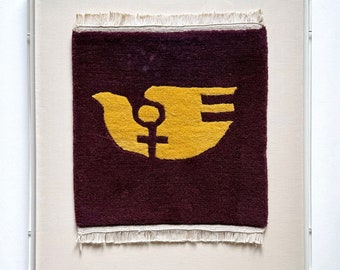 Rare International Women’s Year Dove Logo Wall Hanging Vtg 1970s Gump’s Feminism