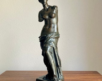 Antique Achille Collas Reduction Mecanique Large Bronze Venus de Milo Sculpture
