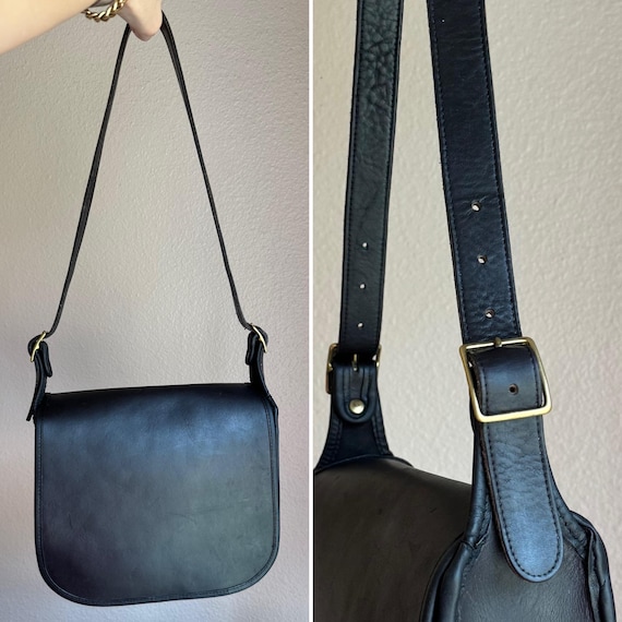 Vintage Coach NYC 9170 Classic Shoulder Bag in Black W/ Rarer HTF