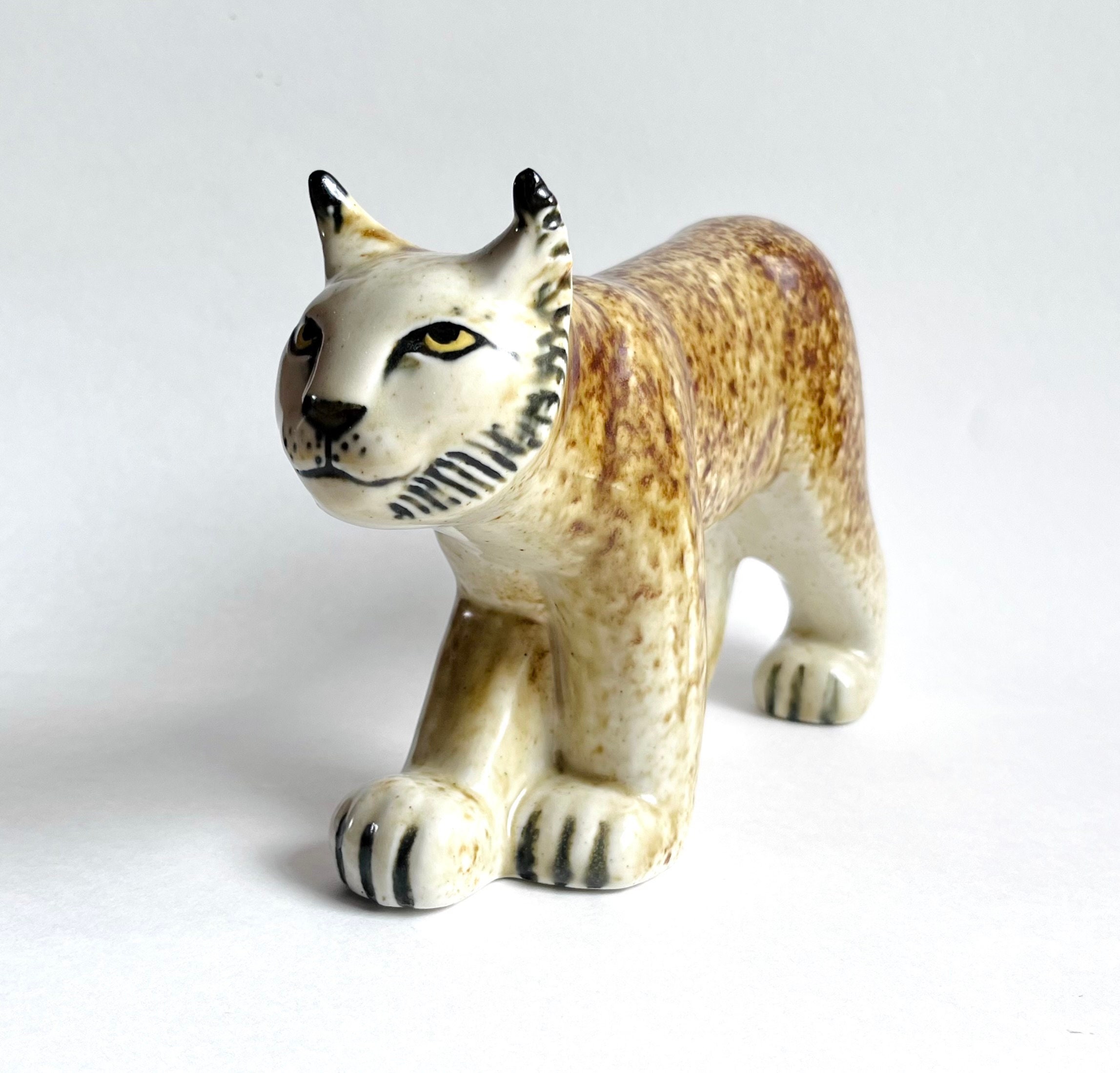 Vintage Lisa Larson Gustavsberg Sweden Pottery Lynx Lokatt