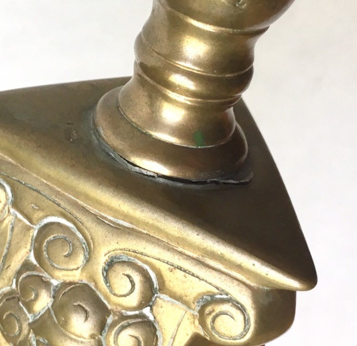 Antique Flemish Baroque Brass Pricket Candlesticks 17th Etsy