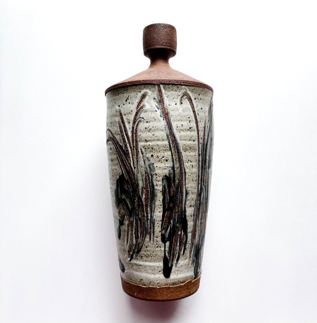 Impressive Large Modernist Studio Pottery Vase Vintage Mid Century ...
