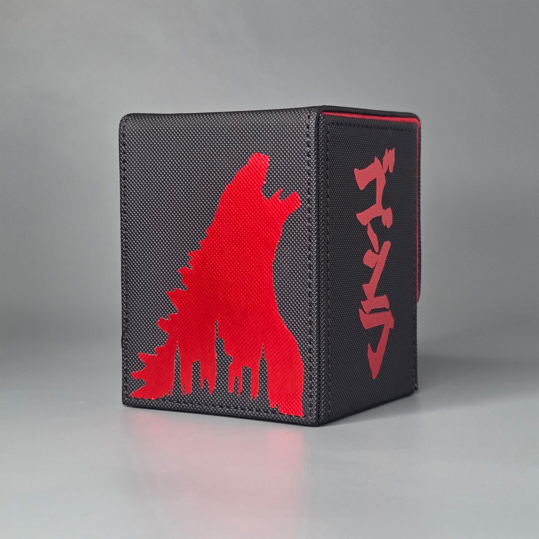Godzilla Inspired TCG Deck Box | Kanji | Godzilla Card Storage - Etsy