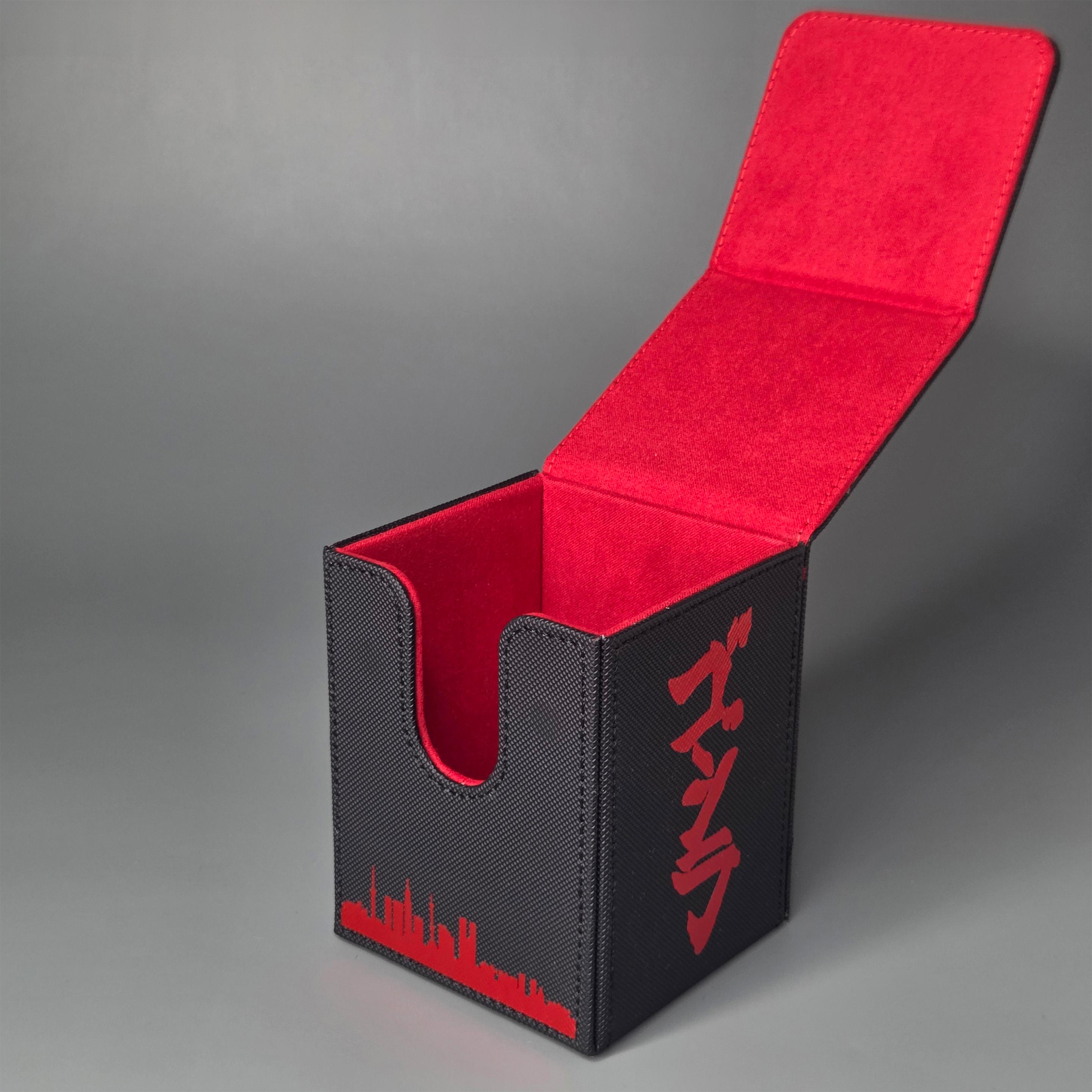 Godzilla Inspired TCG Deck Box | Kanji | Godzilla Card Storage - Etsy