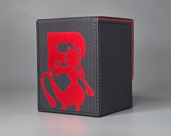 Mewtwo inspired Team Rocket Deck Box for Pokémon TCG | Pokemon Card Storage