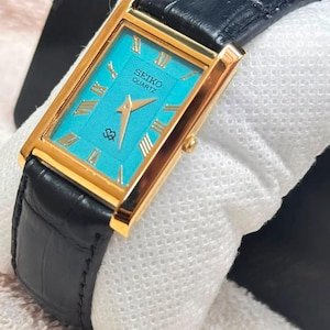 Seiko Tank Watch Leather Strap - Etsy