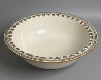 Antique 1905 Wedgwood Strawberry Fruit Serving Bowl 14.5" Etruria England B20695