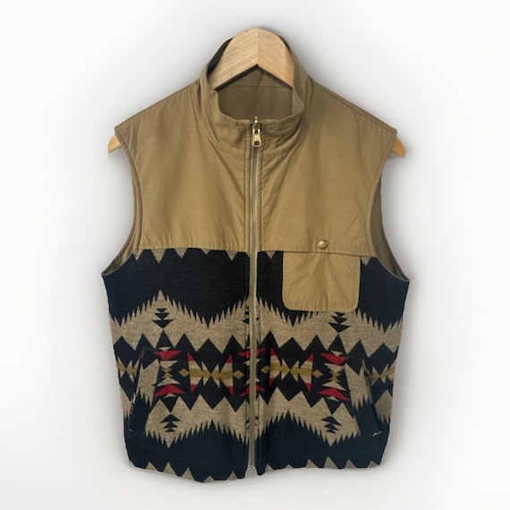 Pendleton Reversible Aztec Blanket Vest - Size Sm… - image 2