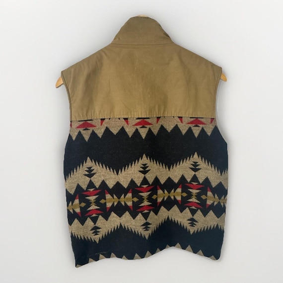 Pendleton Reversible Aztec Blanket Vest - Size Sm… - image 3