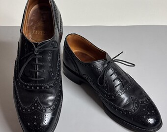 Vintage Lotus Ladbroke Wingtip Oxfords UK 8 EX (US 9) England Northampton Bench