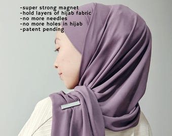 Magneetbroche hijab - sterke magnetische grip | Geen naalden en gaten meer