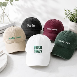 Personalized Logo Club Hat, Unisex Baseball Hat,Embroidered Text Baseball Hat,Bridesmaid & BestMan Gifts,Custom Monogram Dad Caps