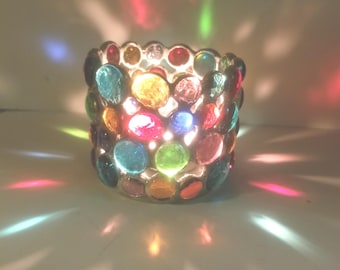 Stained Glass Candleholder Votive, Home Décor Home & Lighting