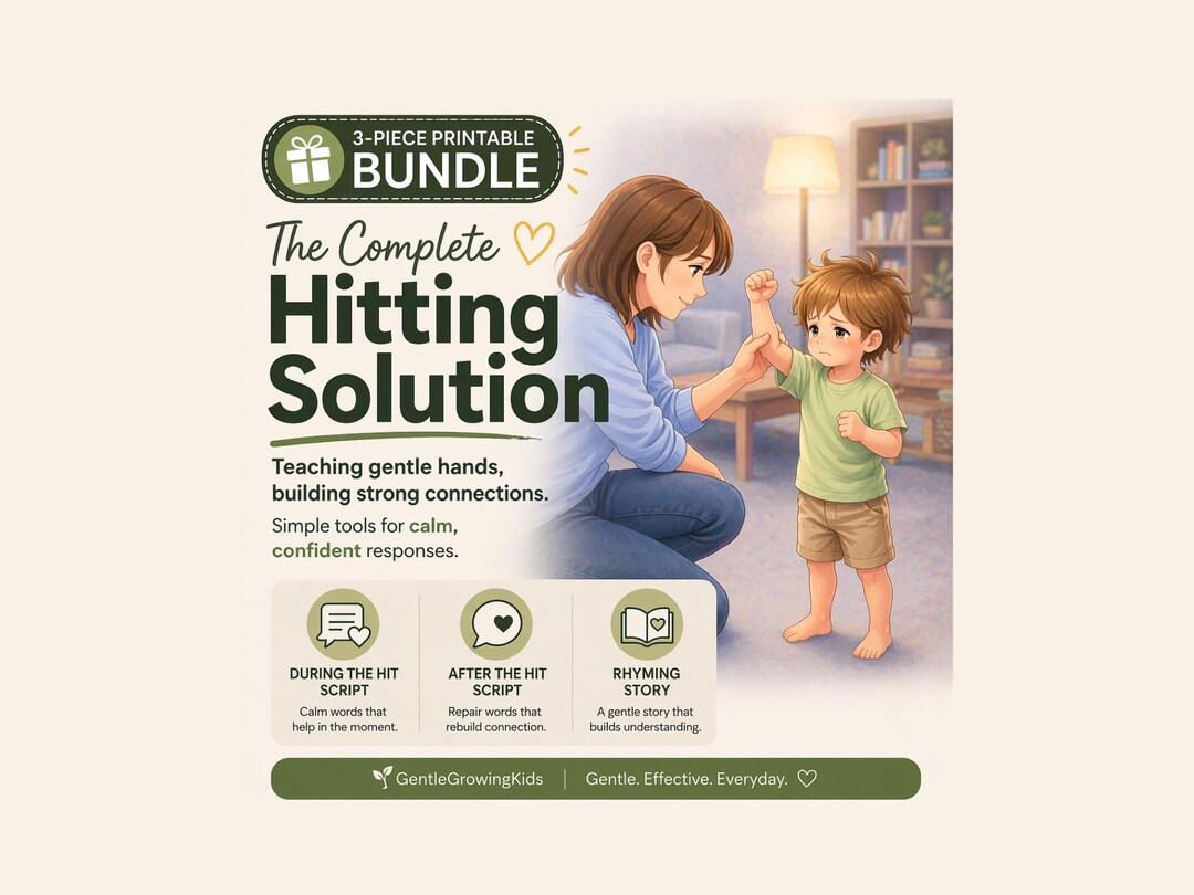 Toddler Hitting Bundle — What to Say When Your Child Hits | Gentle ...