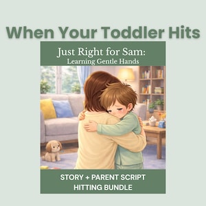 Slaanbundel voor peuters: wat te doen als je kind slaat | Gentle Hands: rijmend verhaal + bovenliggend script | Afdrukbare pdf