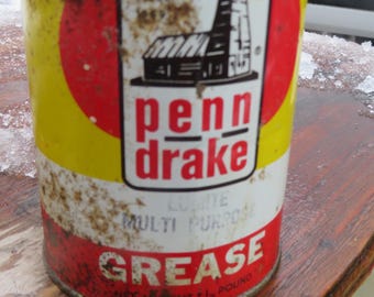 vintage oil can for decor (