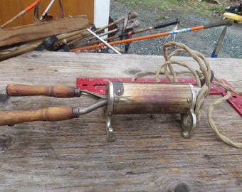 antieke elektrische krultang heidekleurig haar (5357)