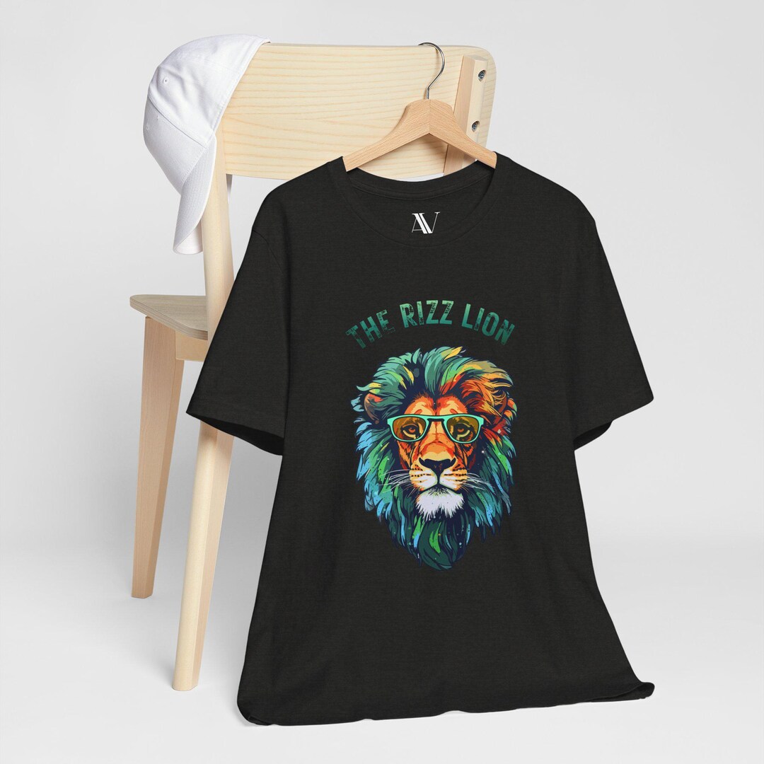 Aniaml Rizz The Rizz Lion T-shirt | Funny Gen Z Slang Tee | Trendy Valentine's Day ...