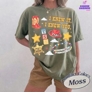 Camiseta vintage "Lo sabía, te conocía" de Comfort Colors, camiseta de amistad de Toy Story 5, Jessie Cowgirl, camiseta de botas de vaquera, Western Coquette imagen 7