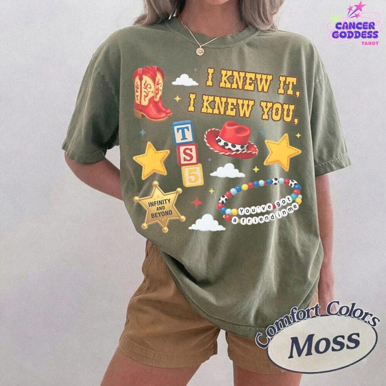 Camiseta vintage "Lo sabía, te conocía" de Comfort Colors, camiseta de amistad de Toy Story 5, Jessie Cowgirl, camiseta de botas de vaquera, Western Coquette imagen 7