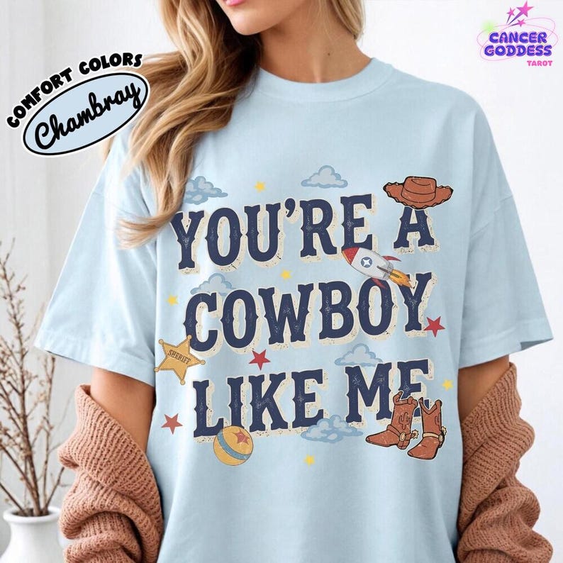 Vintage Tay Story Shirt, You're A Cowboy Like Me Shirt, Toy Story 5 Shirt, WDW Disneyland Family Vacation Trip Tee, Pixar Fest Shirt image 4