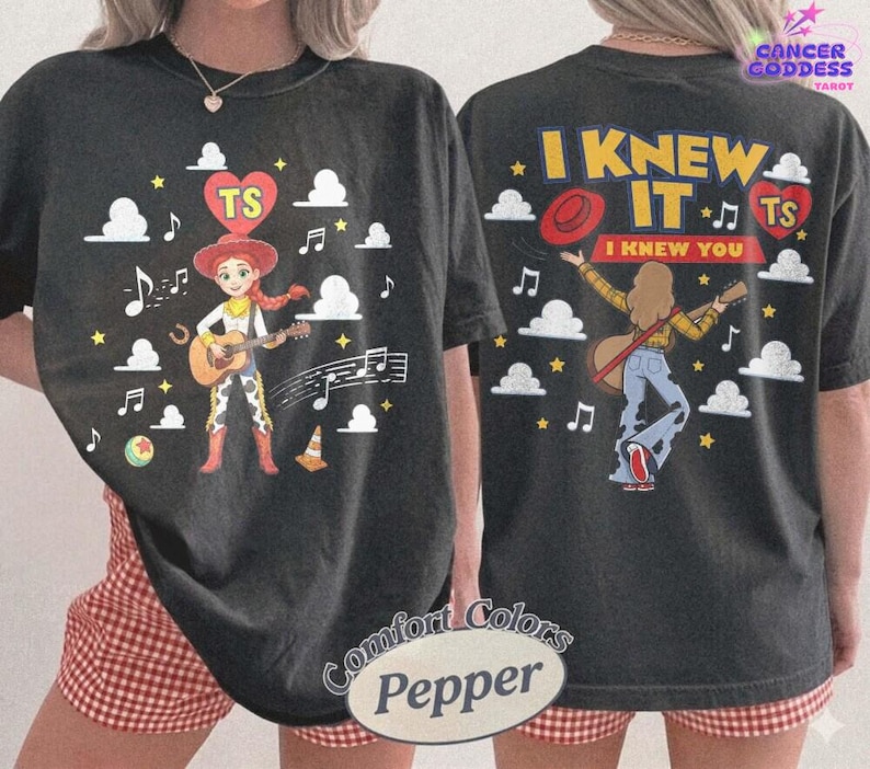 Retro 2 Sided I Knew It I Knew You Comfort Colors Shirt, Tshirt for Fan, Toy Story 5 Movie 2026, Toy Story Song Inspired Tshirt image 3