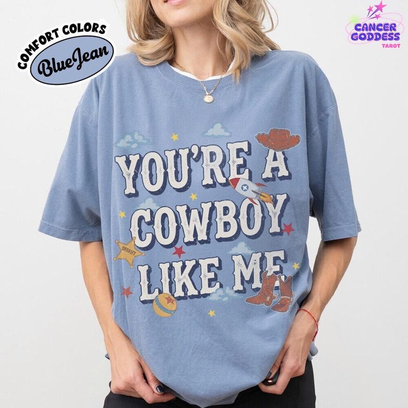 Vintage Tay Story Shirt, You're A Cowboy Like Me Shirt, Toy Story 5 Shirt, WDW Disneyland Family Vacation Trip Tee, Pixar Fest Shirt image 6
