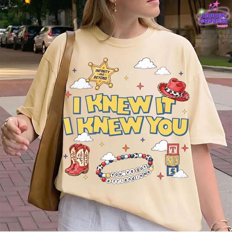 Retro Toy Story 5 Shirt, I Knew It I Knew You Western Cowgirl Boots Friendship Bracelet Shirt, Toy Story Shirt 2026 image 1