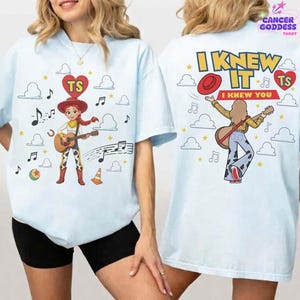 Retro 2 Sided I Knew It I Knew You Comfort Colors Shirt, Tshirt for Fan, Toy Story 5 Movie 2026, Toy Story Song Inspired Tshirt image 1