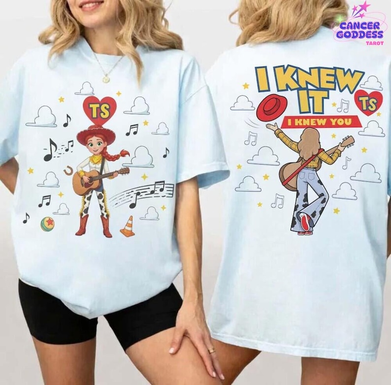 Retro 2 Sided I Knew It I Knew You Comfort Colors Shirt, Tshirt for Fan, Toy Story 5 Movie 2026, Toy Story Song Inspired Tshirt image 1