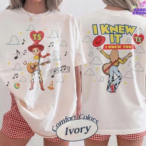 Retro 2 Sided I Knew It I Knew You Comfort Colors Shirt, Tshirt for Fan, Toy Story 5 Movie 2026, Toy Story Song Inspired Tshirt image 2